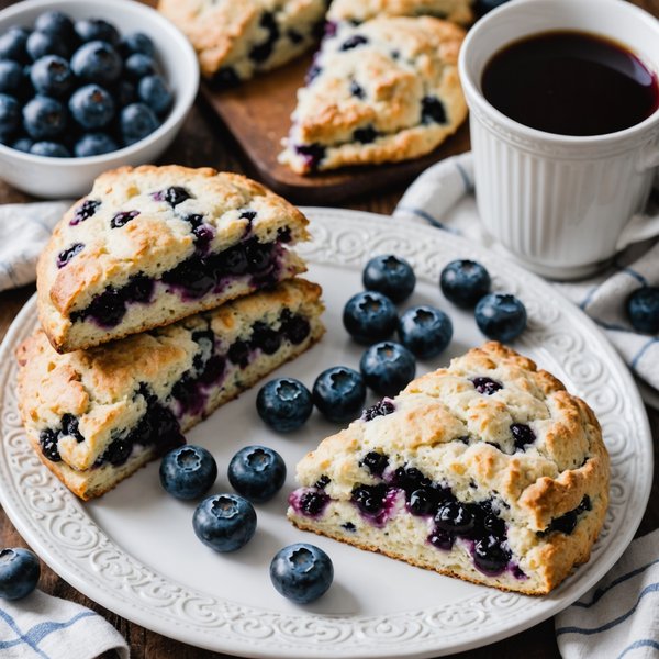 Quels sont les secrets pour des scones aux myrtilles avec une texture moelleuse?